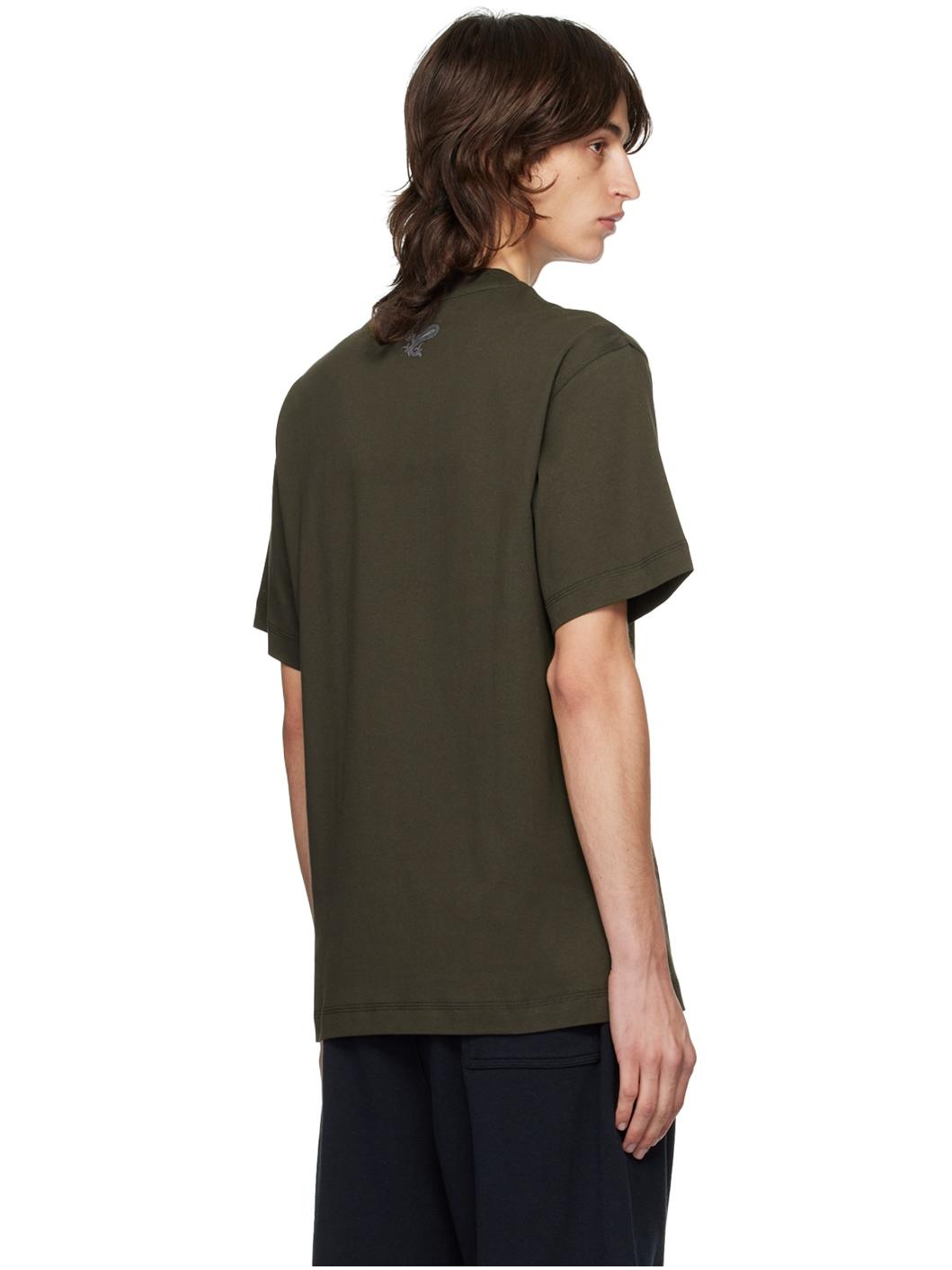 Brown Printed Paisley Logo T-shirt - 3