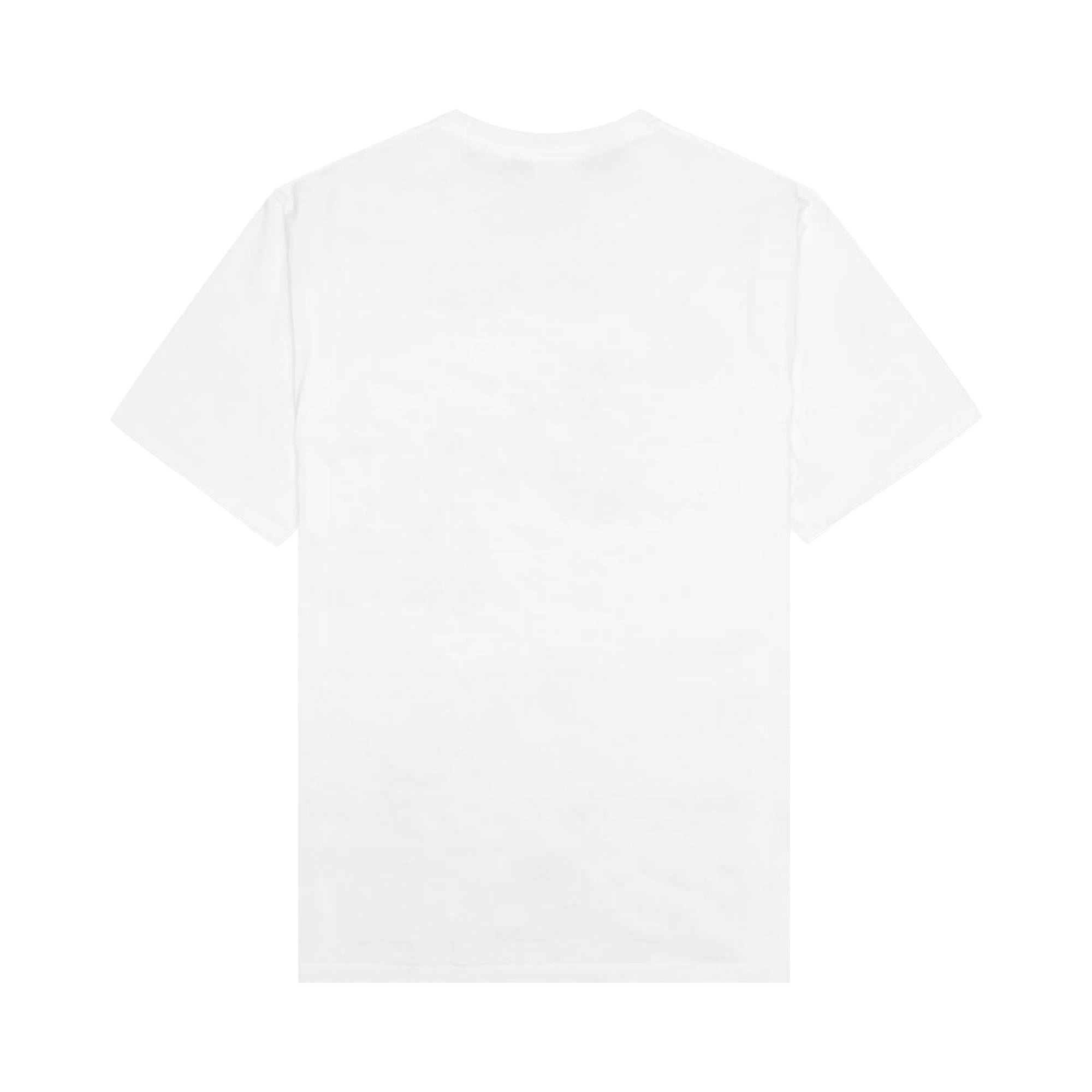 BAPE Logo Monogram College Tee 'White/Navy' - 2