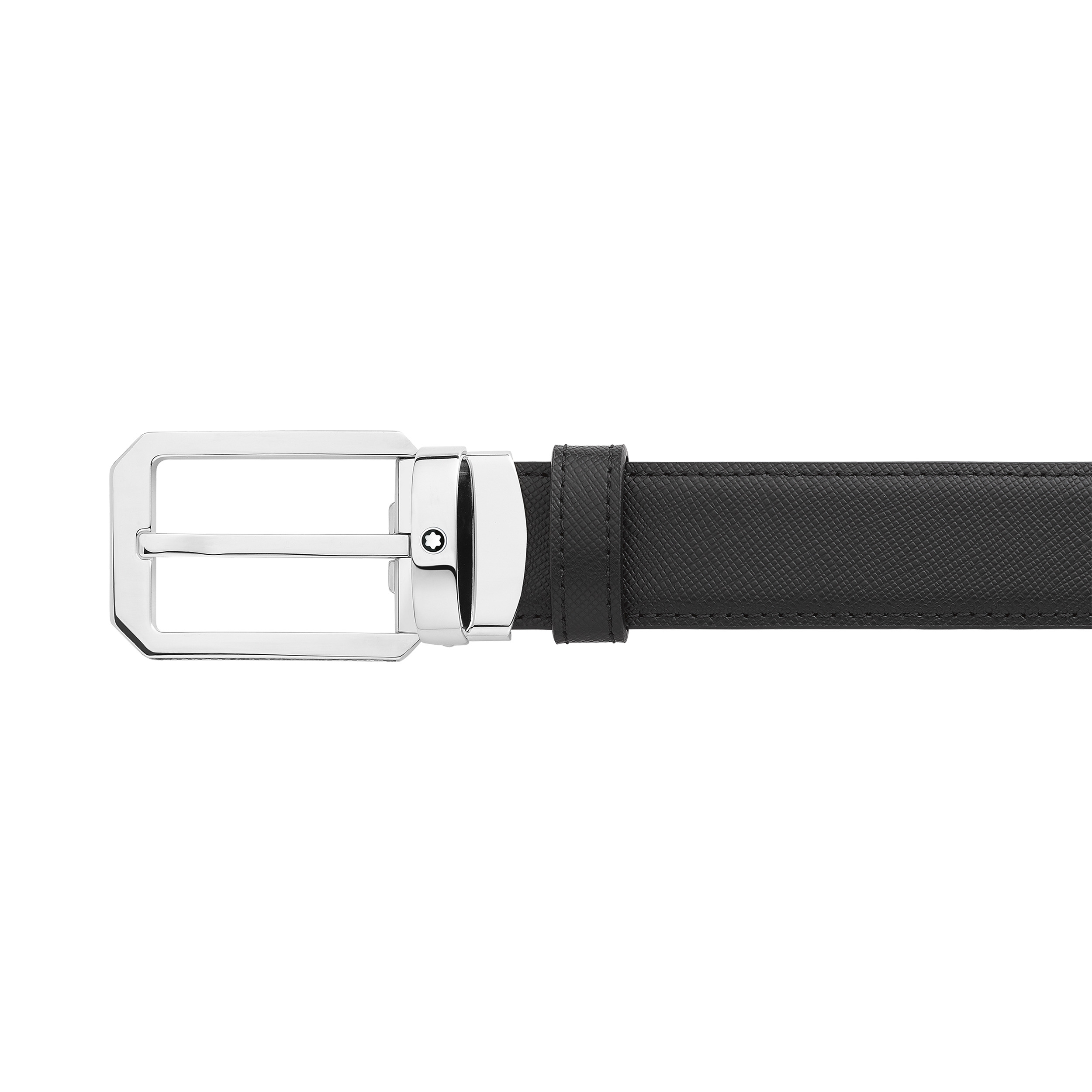Black/brown 30 mm reversible leather belt - 3
