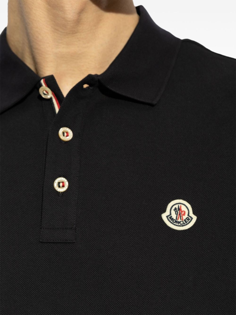 logo-appliqué polo shirt - 5