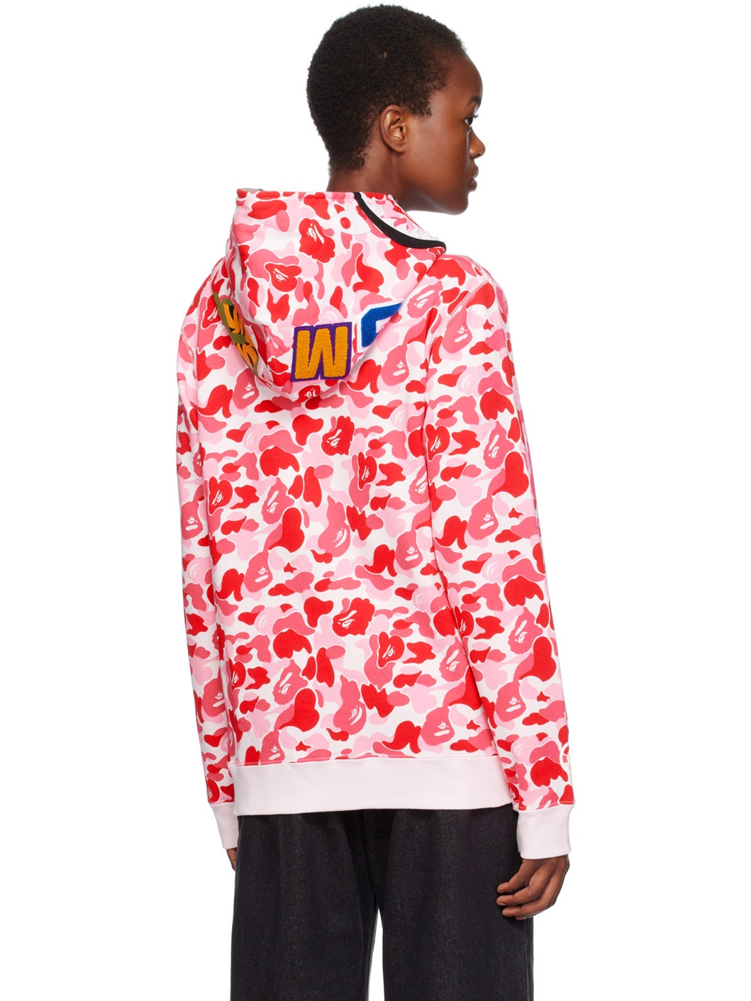 Pink ABC Camo Shark Hoodie - 3
