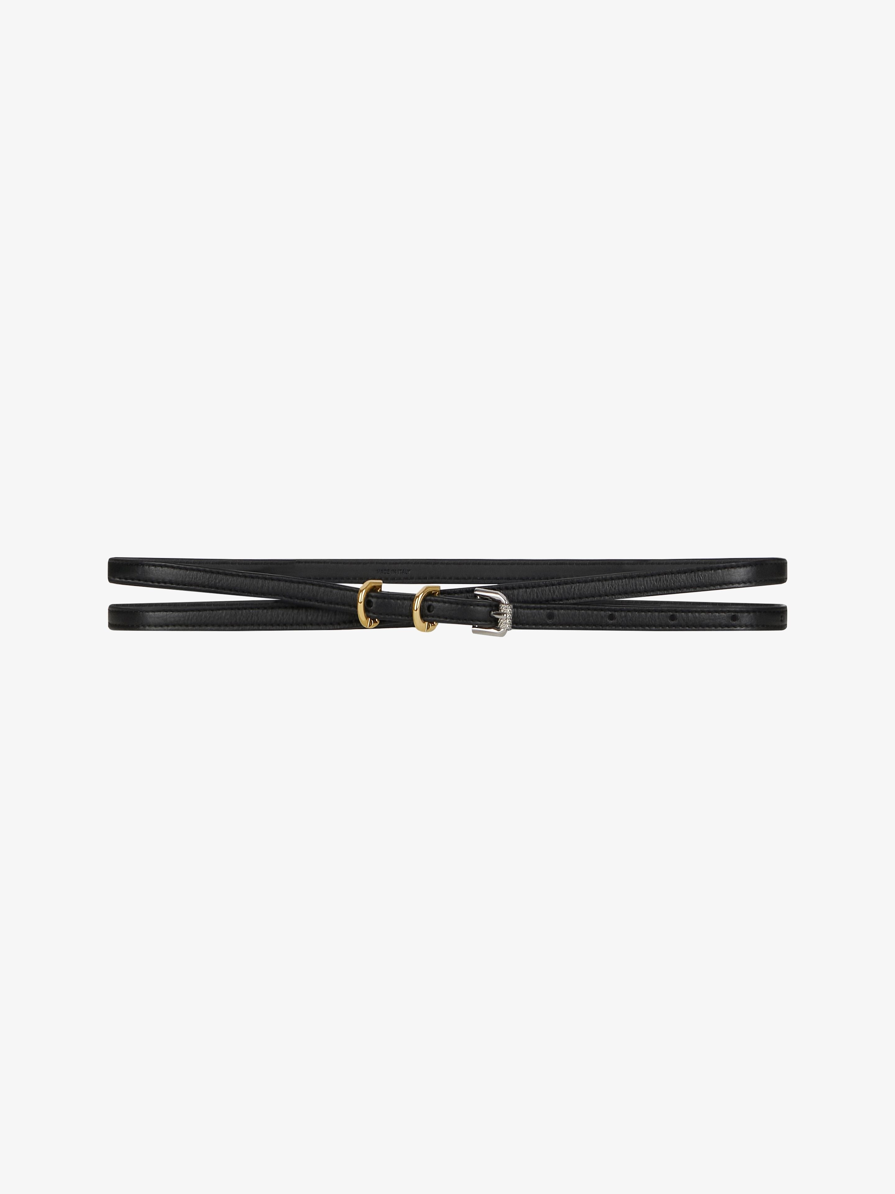 VOYOU DOUBLE WRAP BELT IN LEATHER - 1