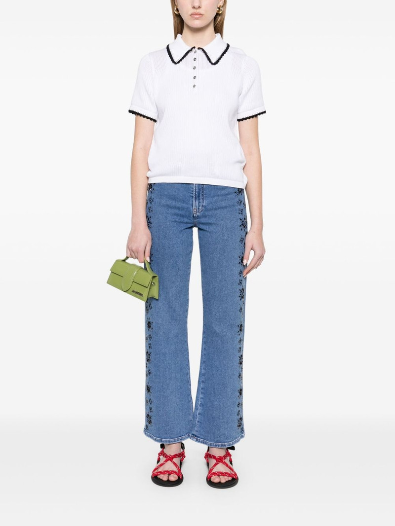 maje knitted polo top outlook