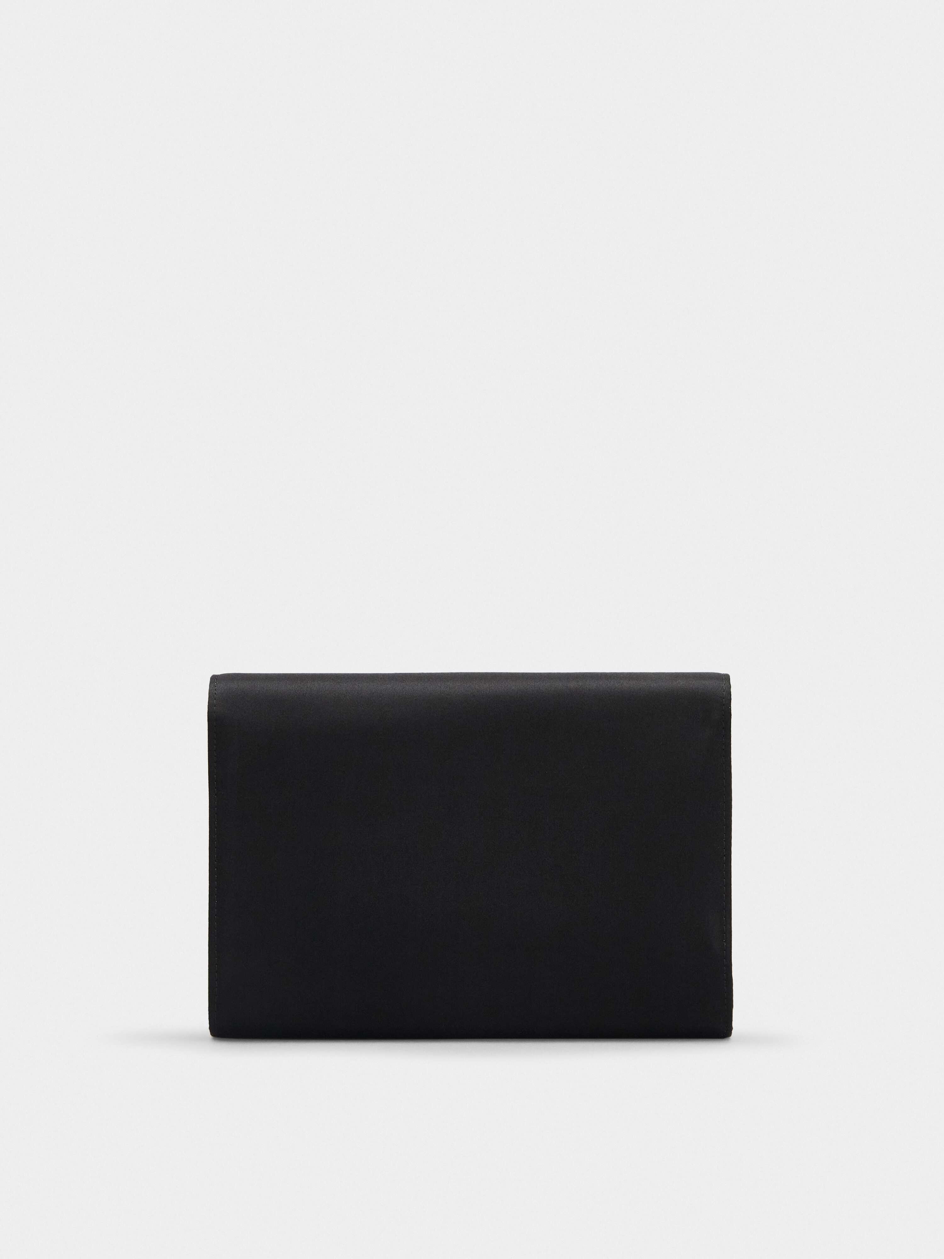 RV Bouquet Strass Buckle Mini Clutch Bag in Satin - 4