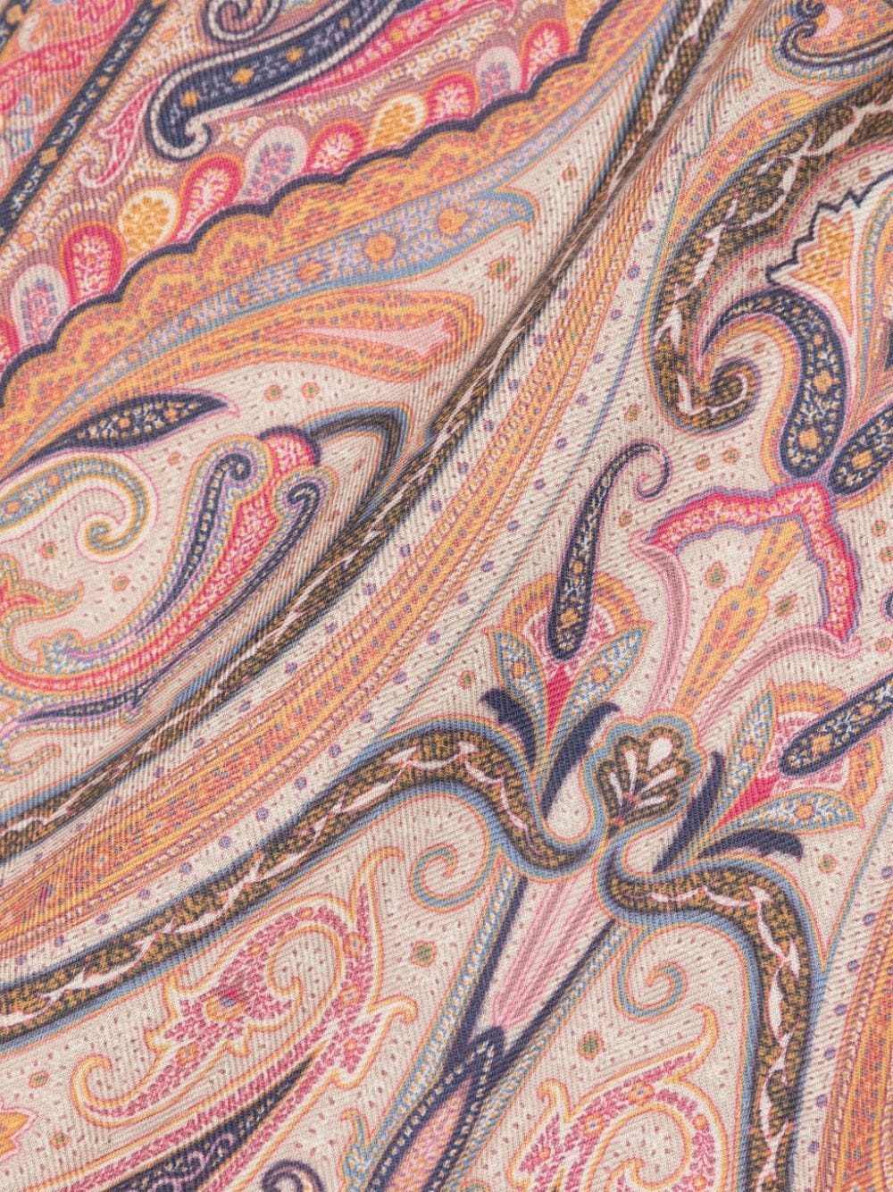 paisley-print cashmere blend scarf - 2
