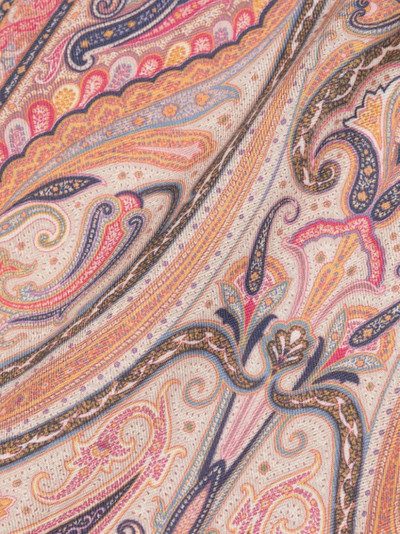 Etro paisley-print cashmere blend scarf outlook