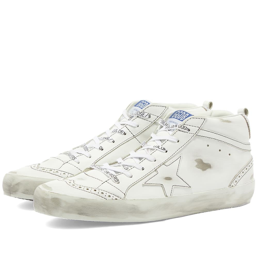 Golden Goose Mid Star Leather Sneaker - 1