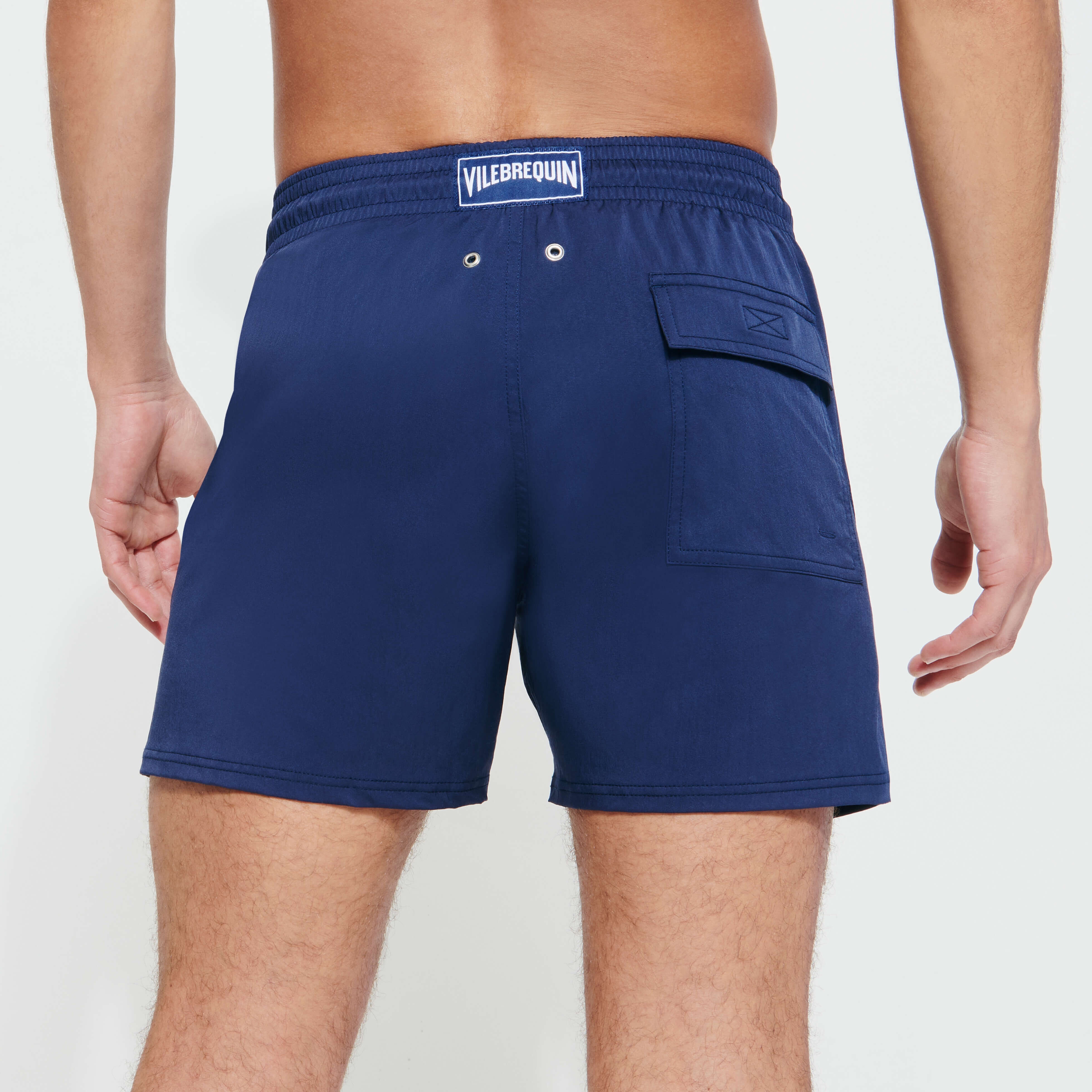 Men Stretch Swim Trunks Solid - 4