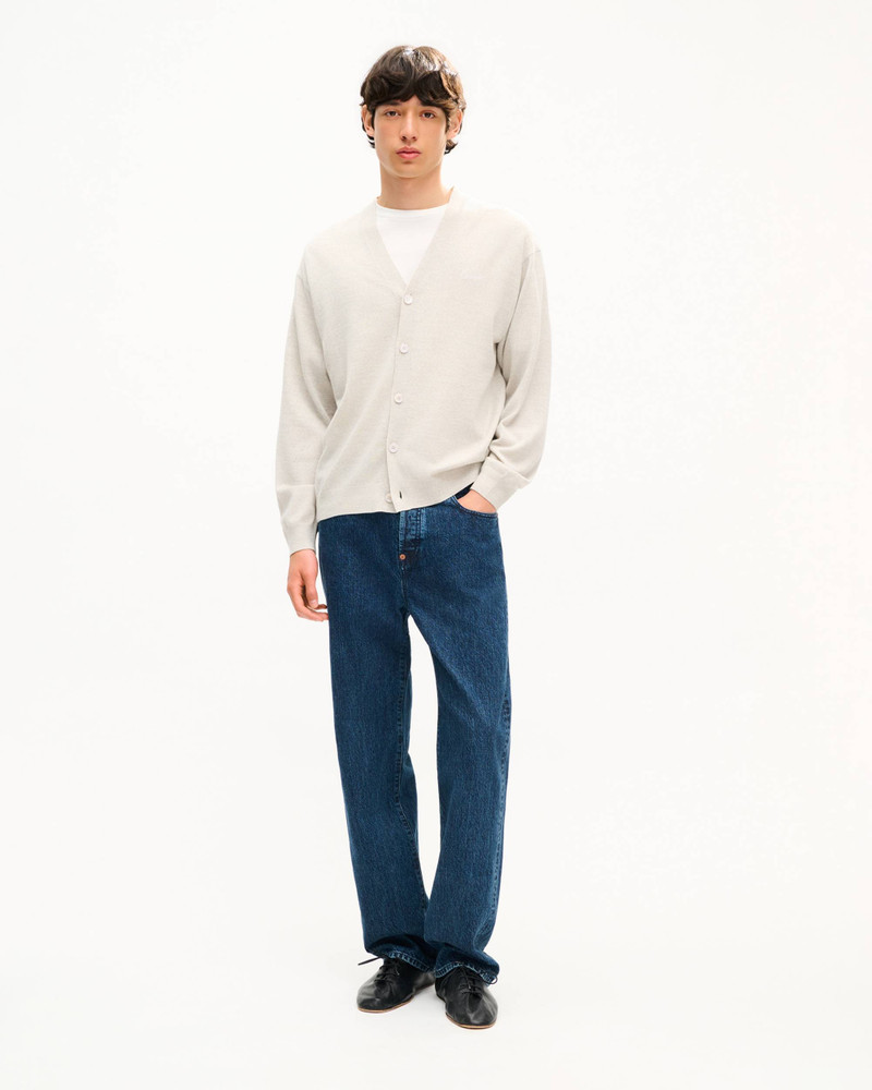KENZO 'KENZO Signature' embroidered cardigan in merino wool outlook