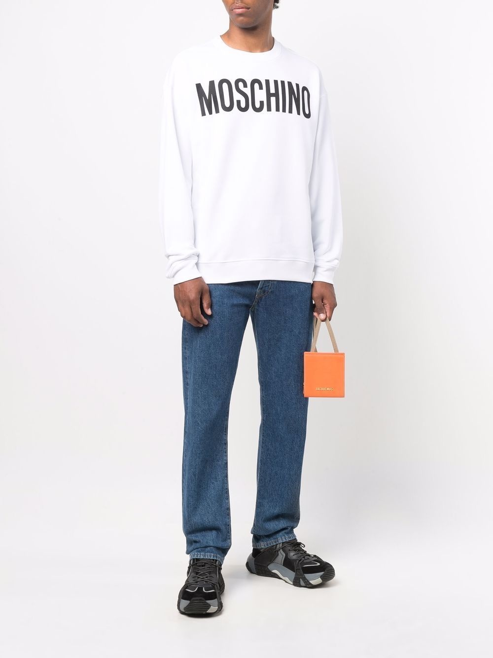logo-print cotton sweatshirt - 2