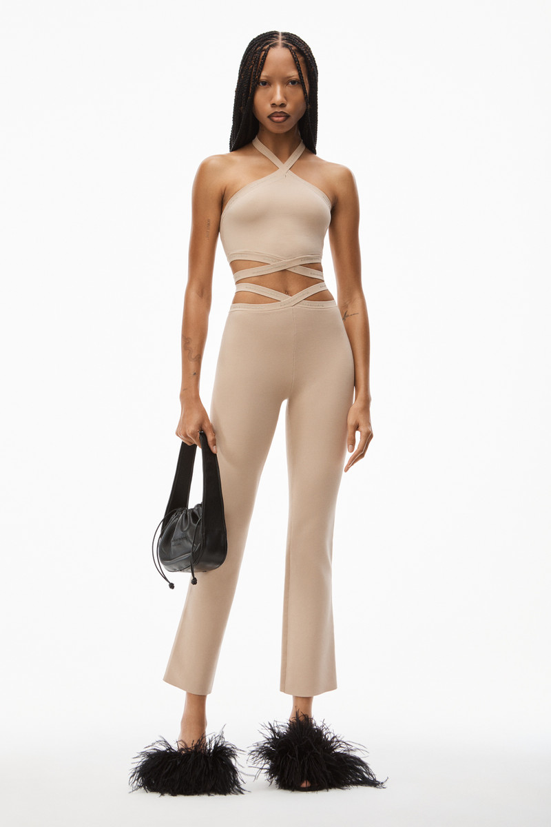 Alexander Wang CRISSCROSS LOGO LEGGING IN VISCOSE KNIT outlook