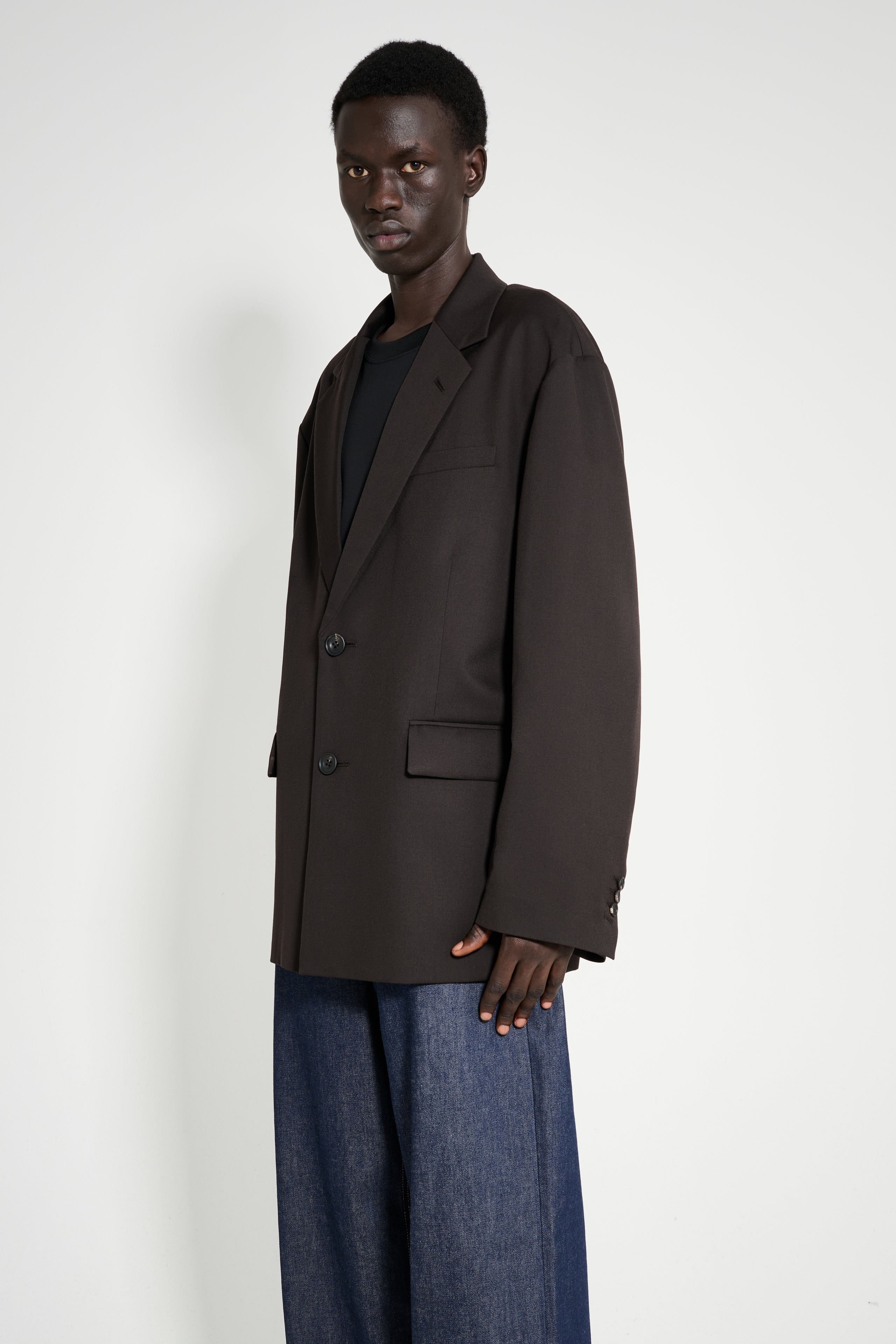 ジャケット・アウター ssstein Oversized Single Breasted Jacket ssstein OVERSIZED SINGLE BREASTED JACKET・BLACK - tity