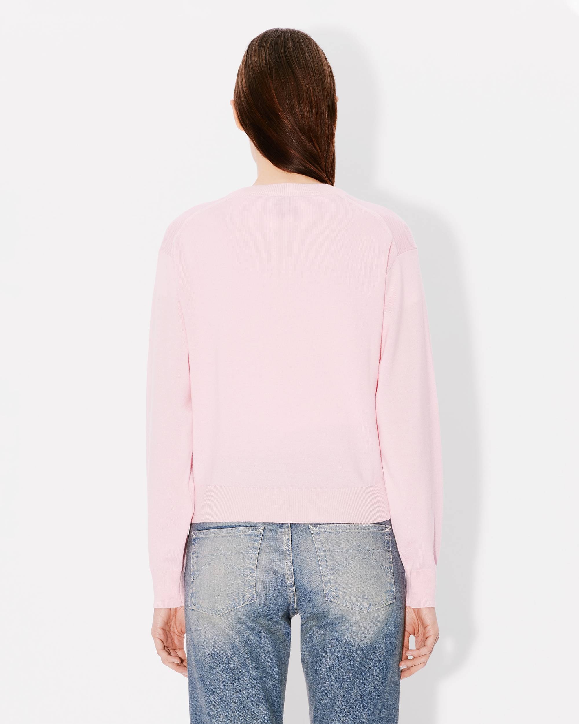 'Boke Flower' embroidered crewneck cardigan - 4