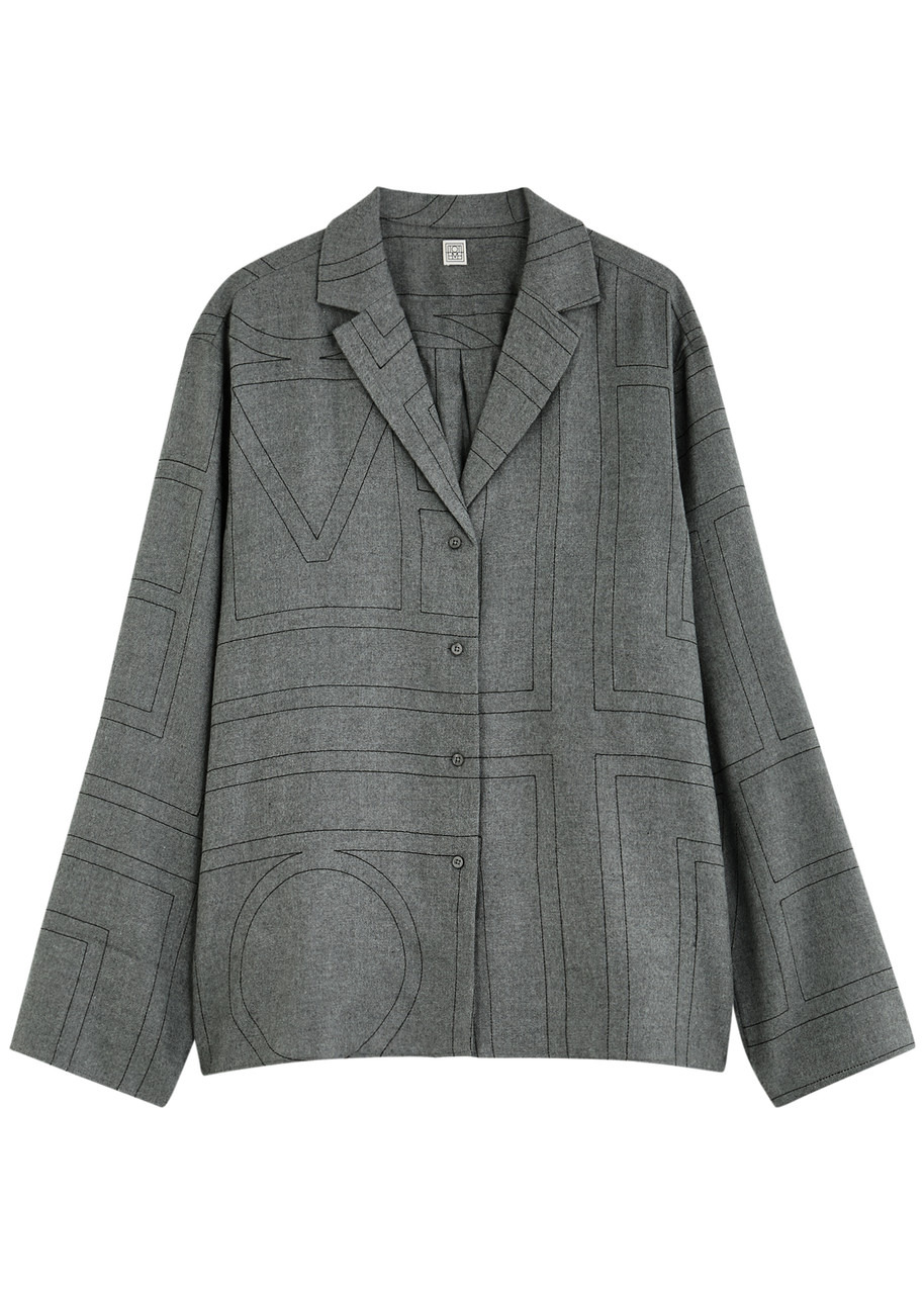 Toteme Logo-monogrammed Flannel Shirt - 1