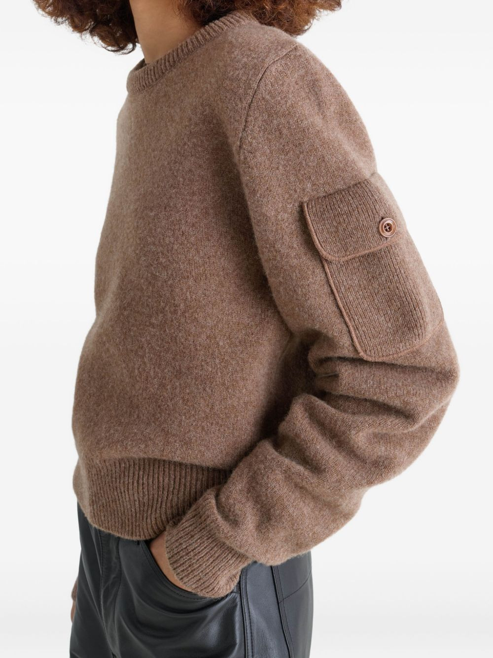 pocket wool sweater - 4