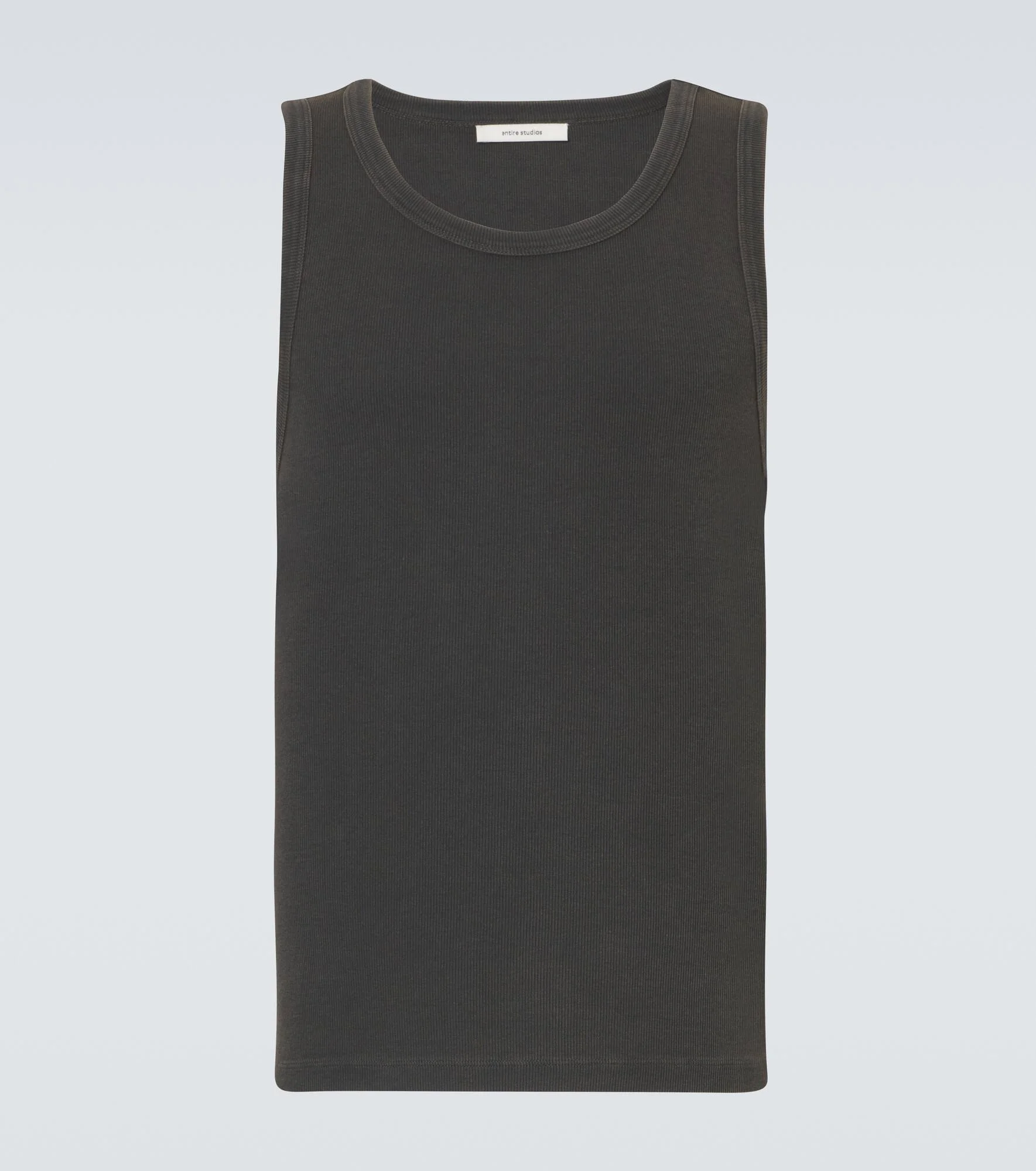 Cotton-blend fleece tank top - 1