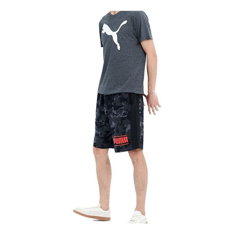 PUMA logo Large Printing Short Sleeve Blue 593040-06 - 1