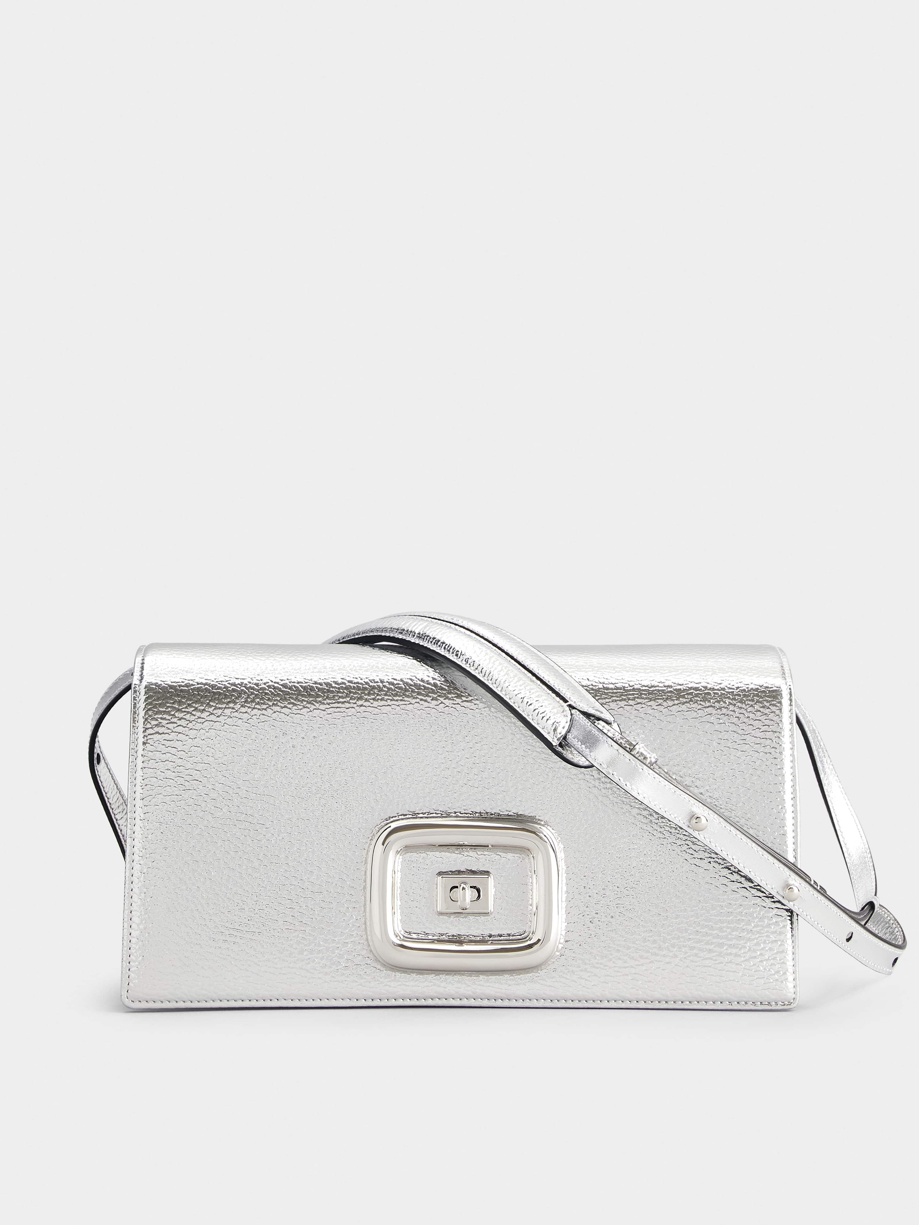 Jeu De Fille Glitter Shoulder Bag in Grey - Roger Vivier