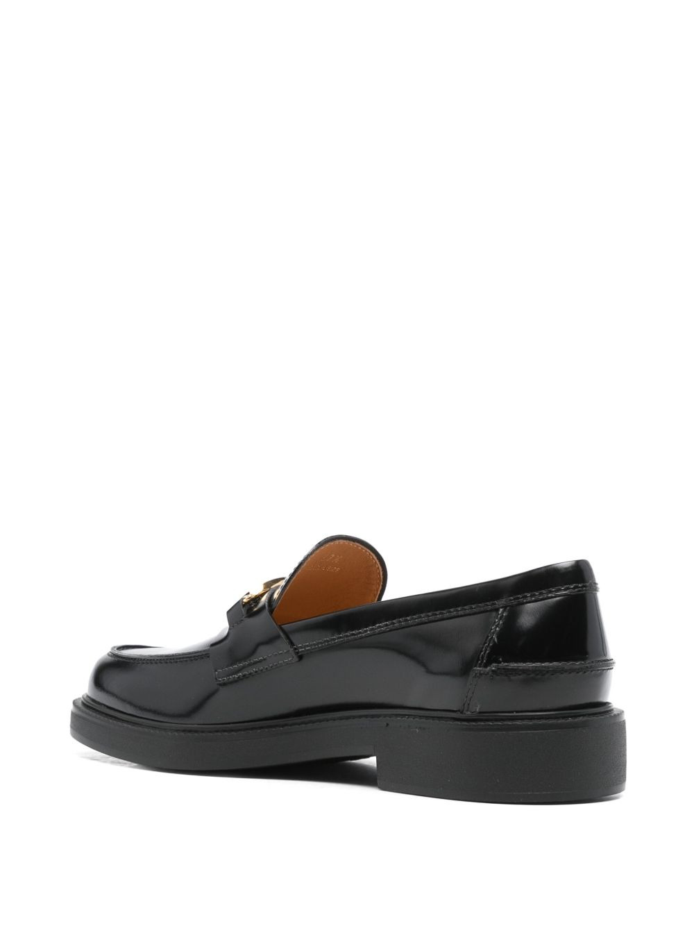 logo-plaque loafers - 3