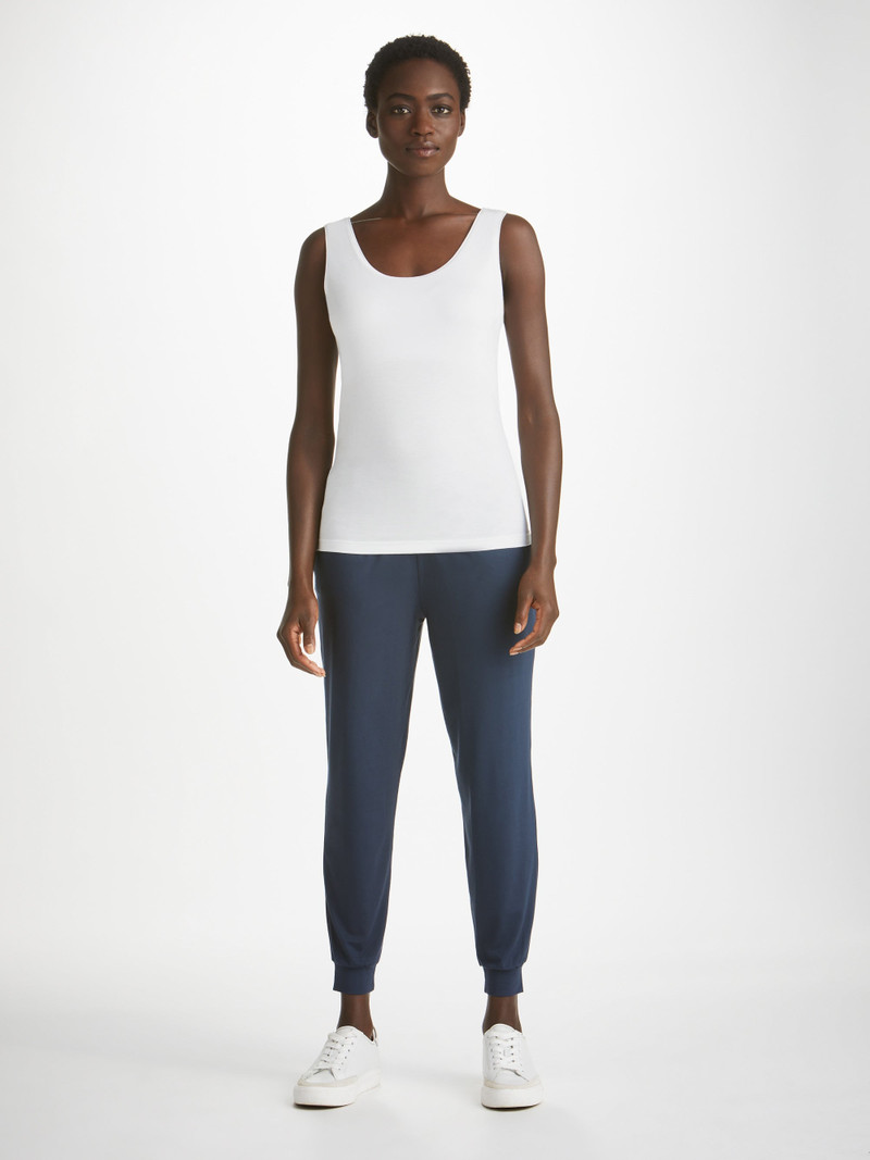 Derek Rose Women's Support Vest Lara Micro Modal Stretch White outlook