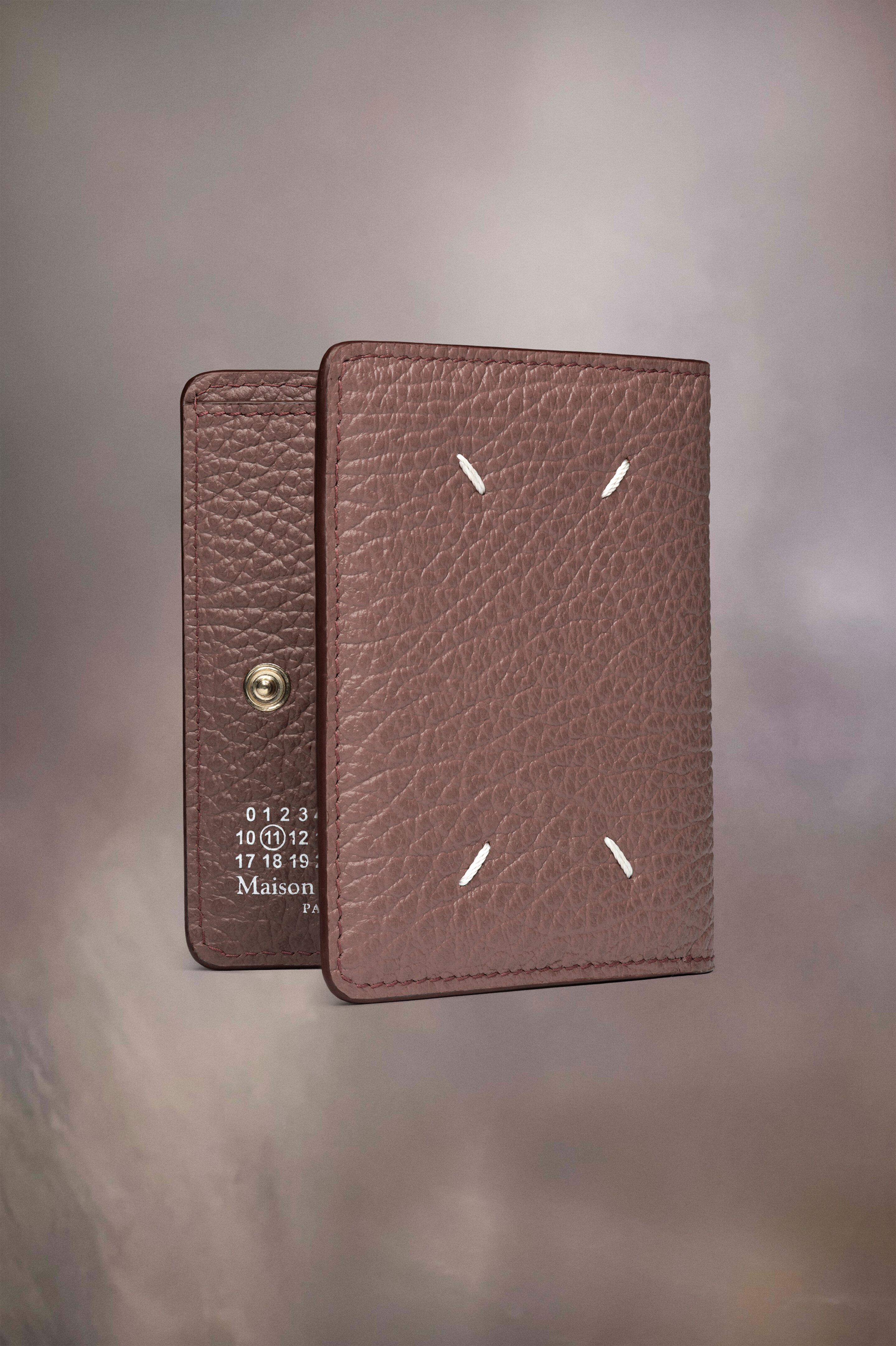 Fold-over leather wallet - 4