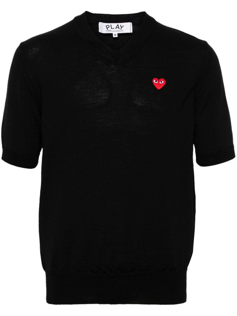 heart-patch wool jumper 1