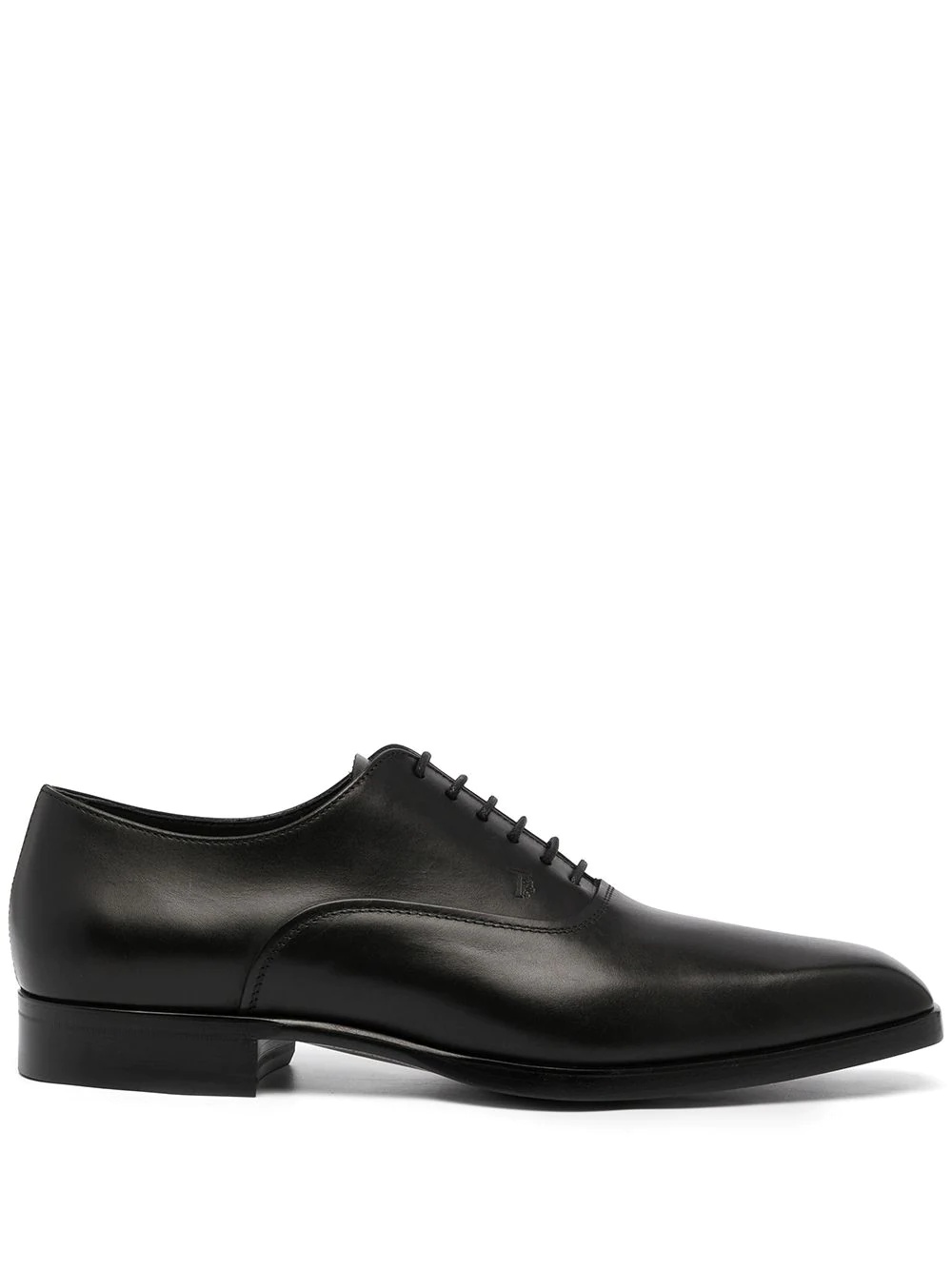 lace-up leather oxford shoes - 1