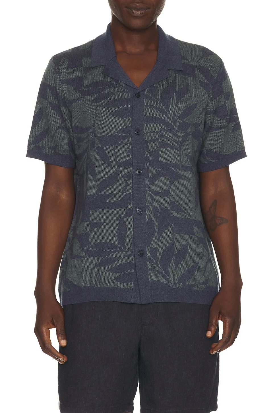Ethan Sweater Button Down Shirt - 1