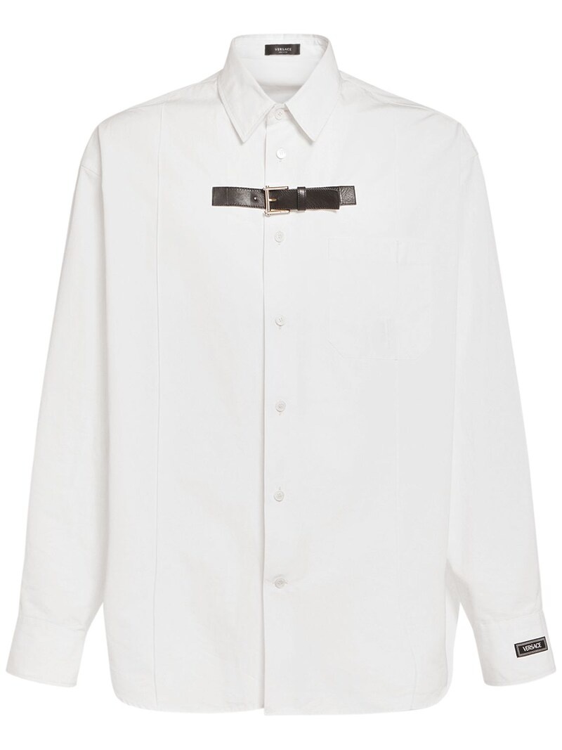 Informal heavy cotton poplin shirt - 1