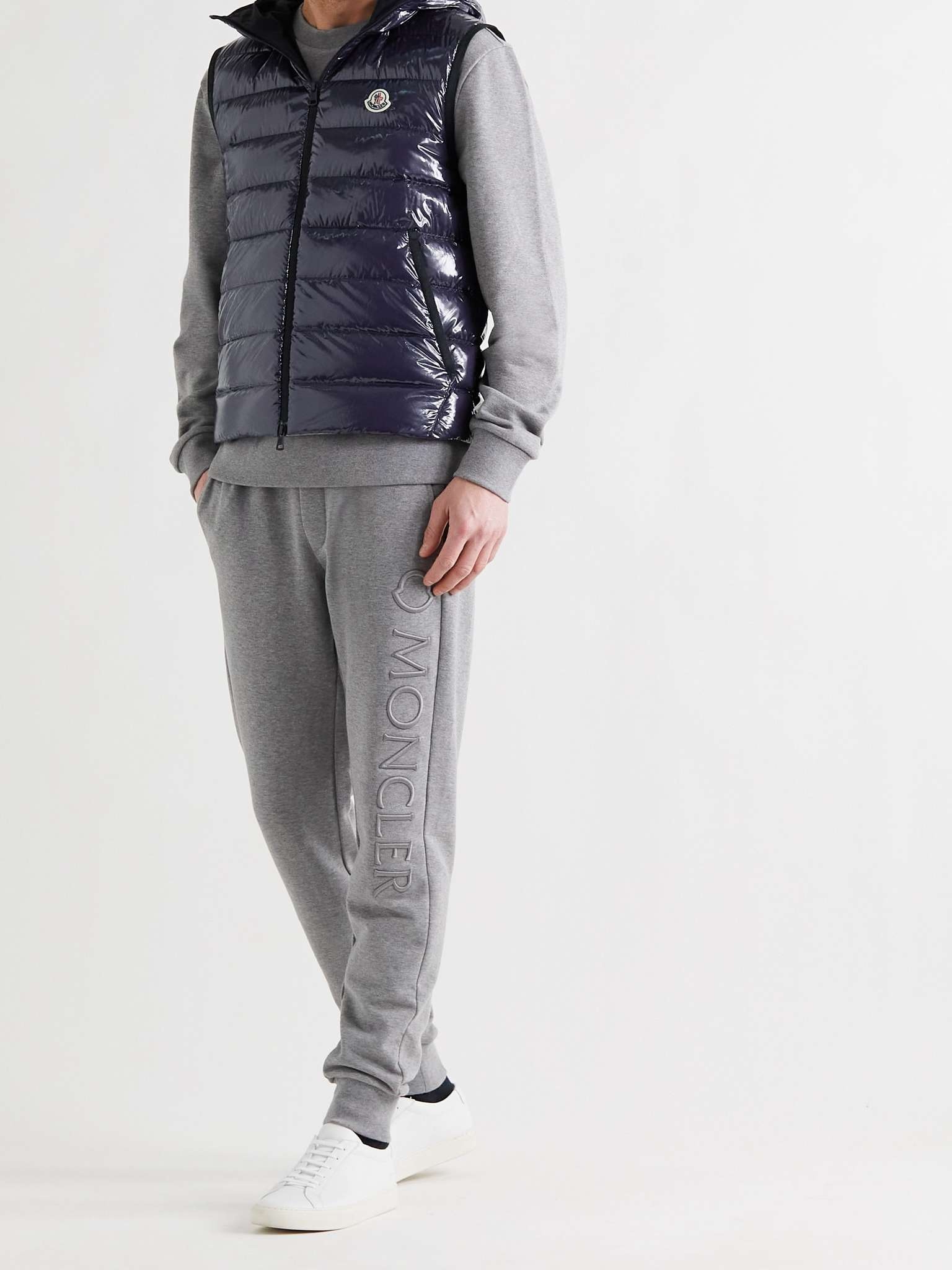 Lappe Logo-Appliquéd Quilted Glossed-Ripstop Hooded Down Gilet - 2