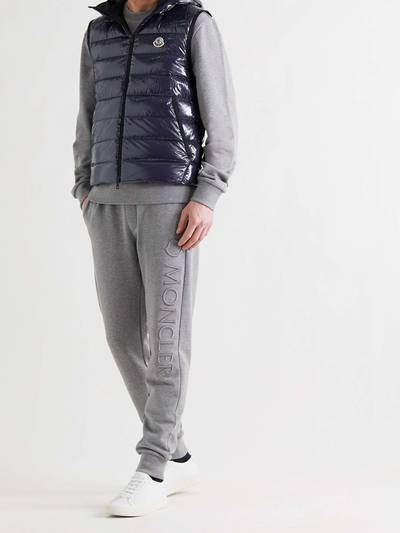 Moncler Lappe Logo-Appliquéd Quilted Glossed-Ripstop Hooded Down Gilet outlook