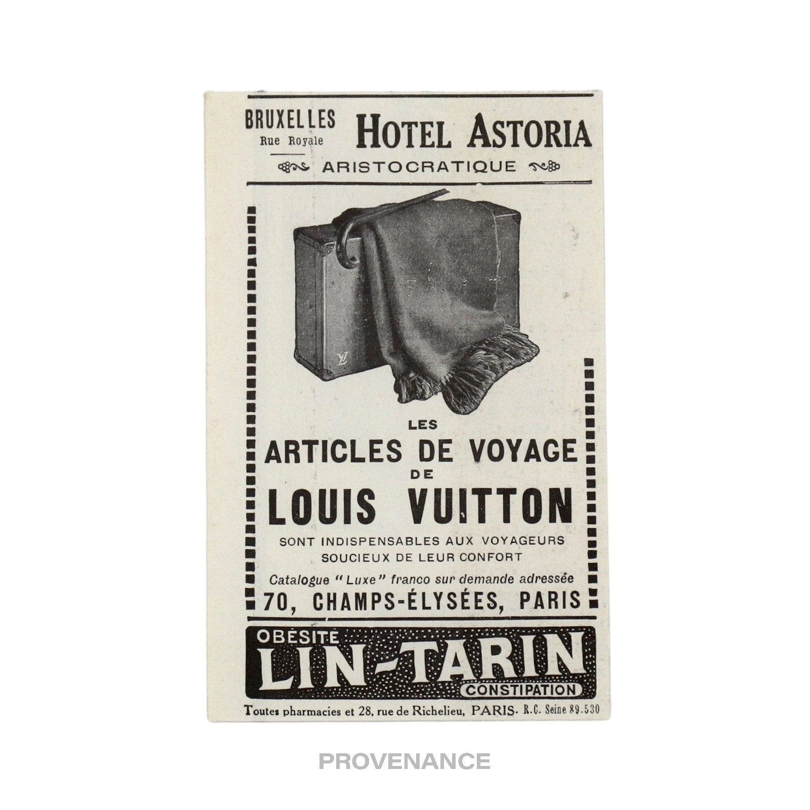 Louis Vuitton Antique Vintage Newsprint Ad - TRAVEL GOODS - 3