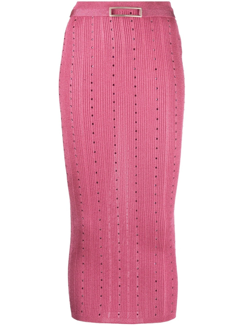 embellished knitted midi skirt 1