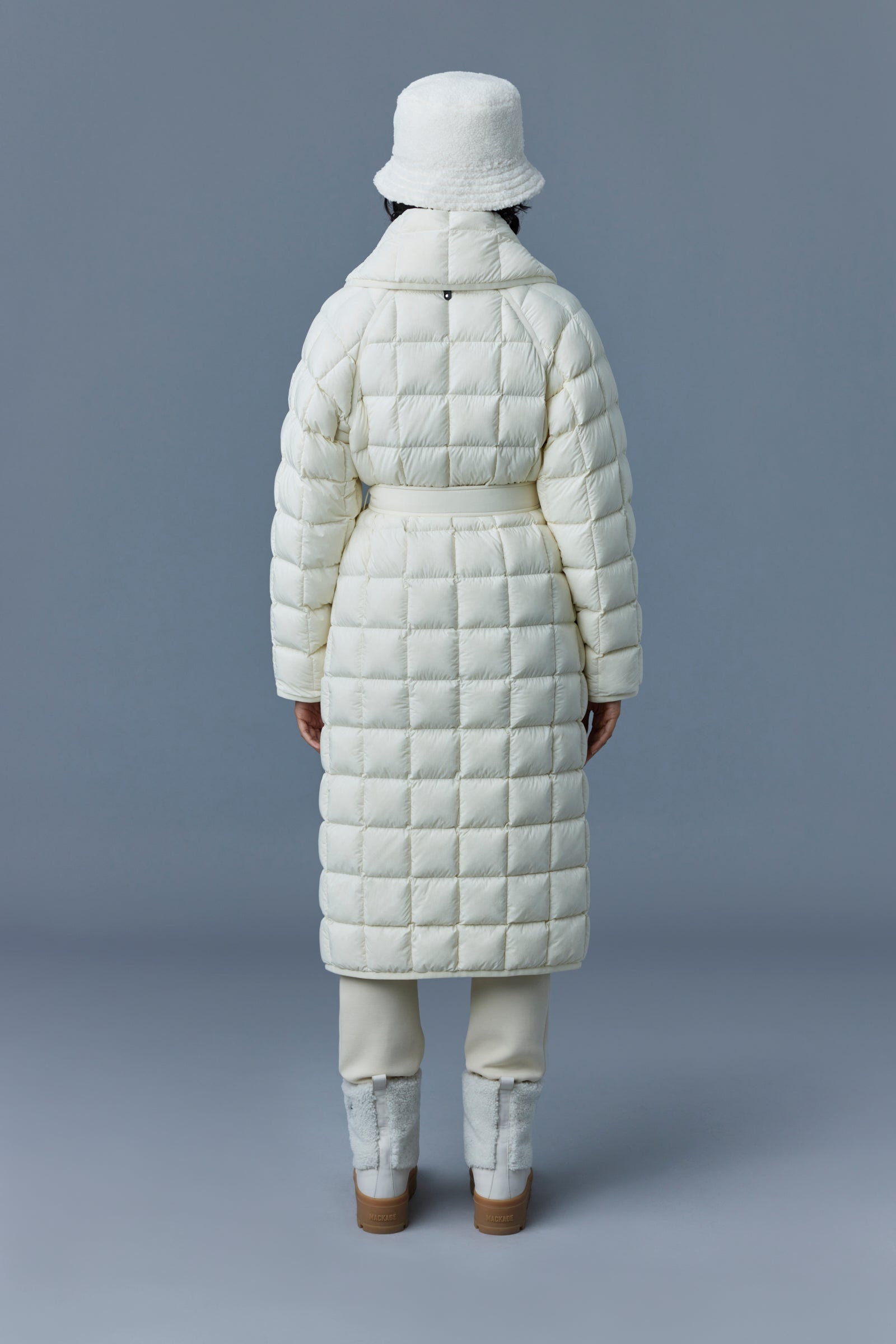 ALLEGRA Matte light down wrap coat - 4