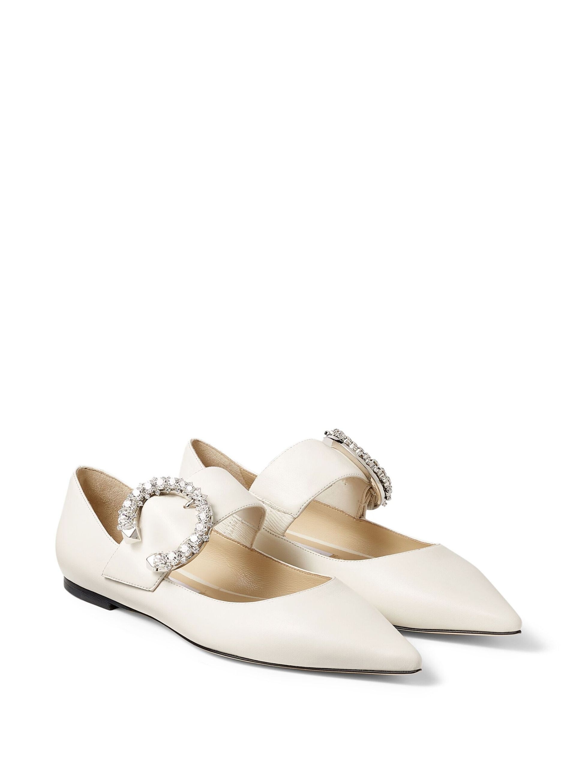 Neutral Melva Leather Ballet Pumps - 2