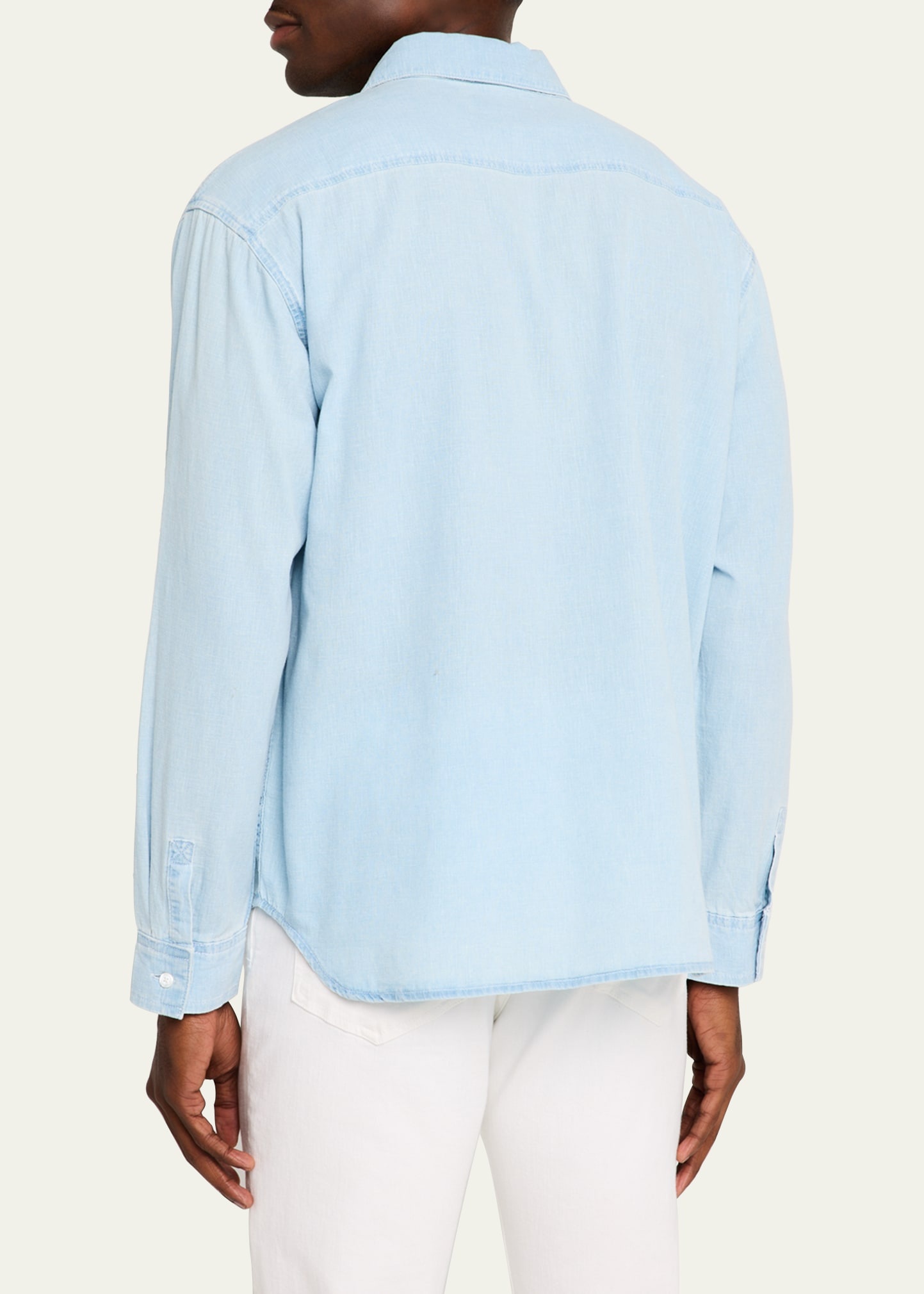 Men's Chambray Button-Down Shirt - 3