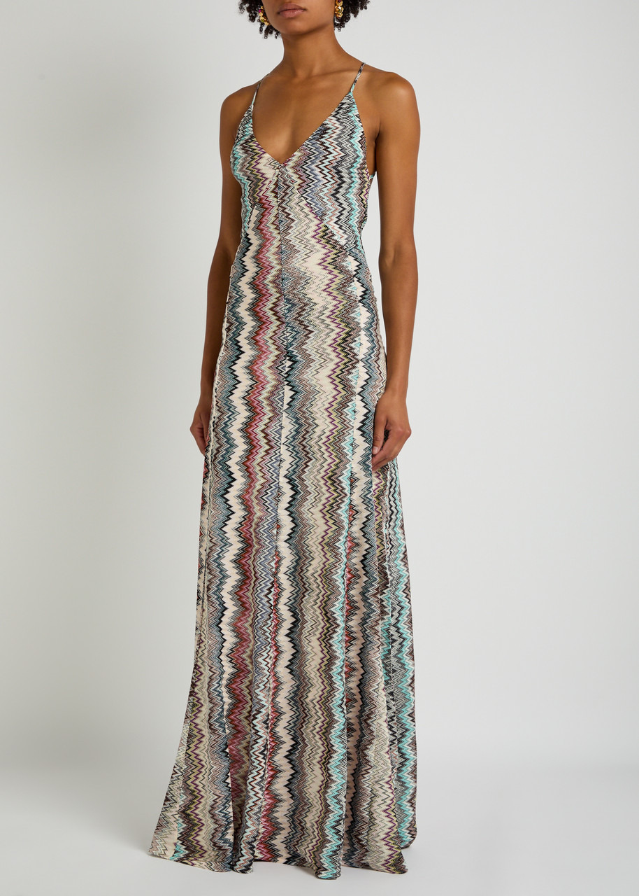 Missoni Zigzag Metallic-knit Maxi Dress - 2