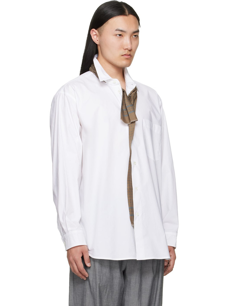 White Crispy Penna Long Sleeve Shirt 2