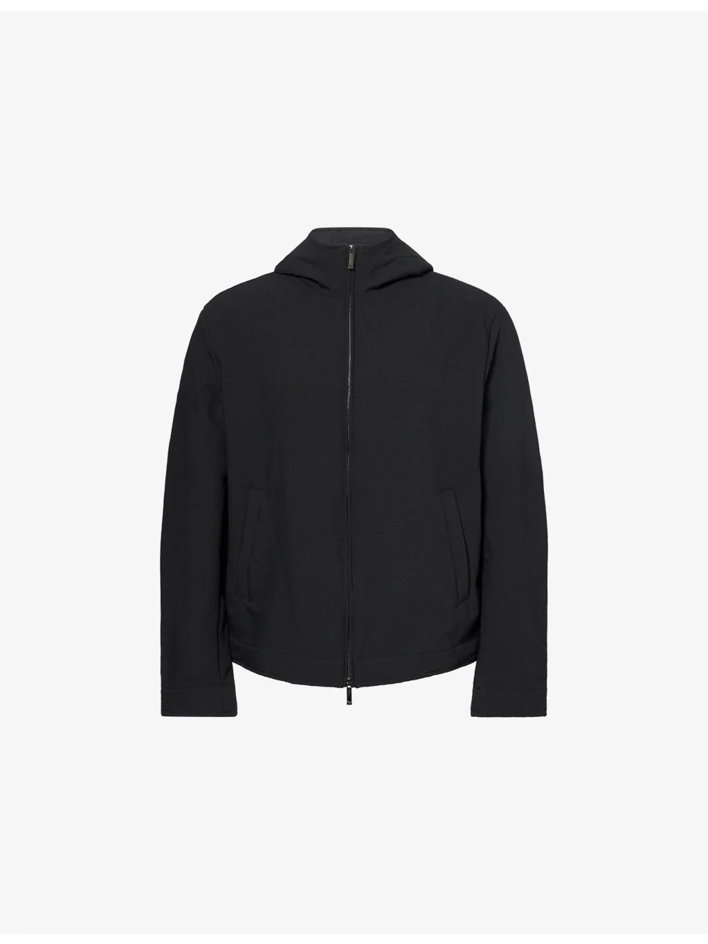 Seersucker Hooded Woven Jacket - 1
