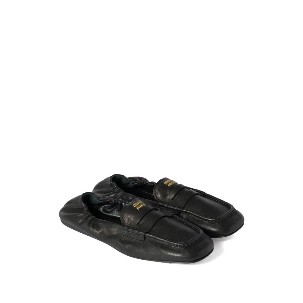 Miu Miu Black Loafers Women - 5