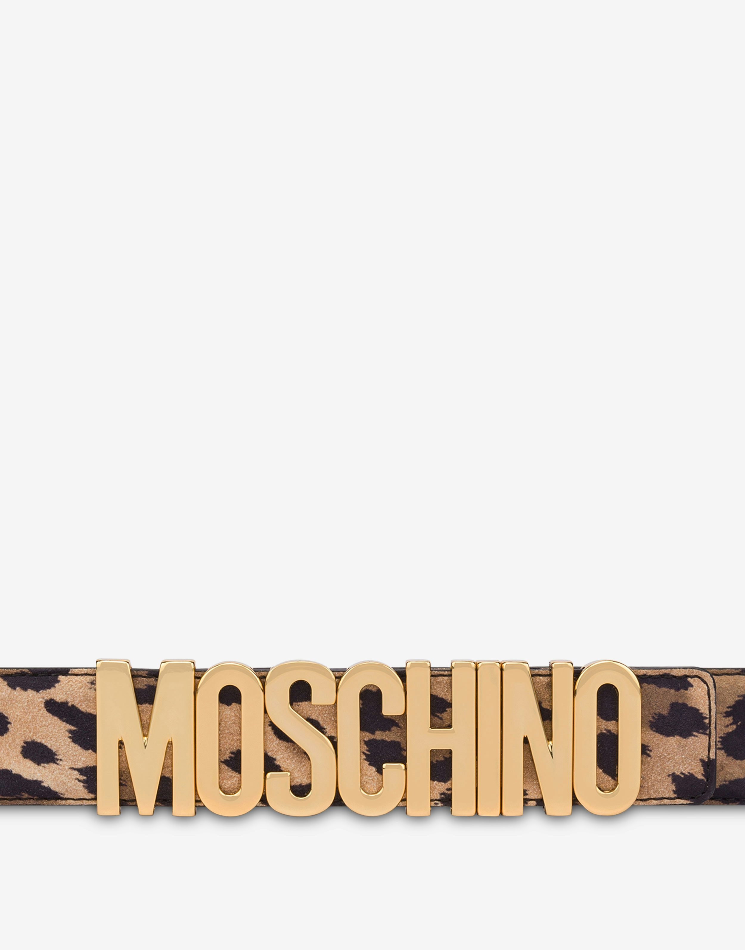 LEOPARD SUEDE BELT - 2