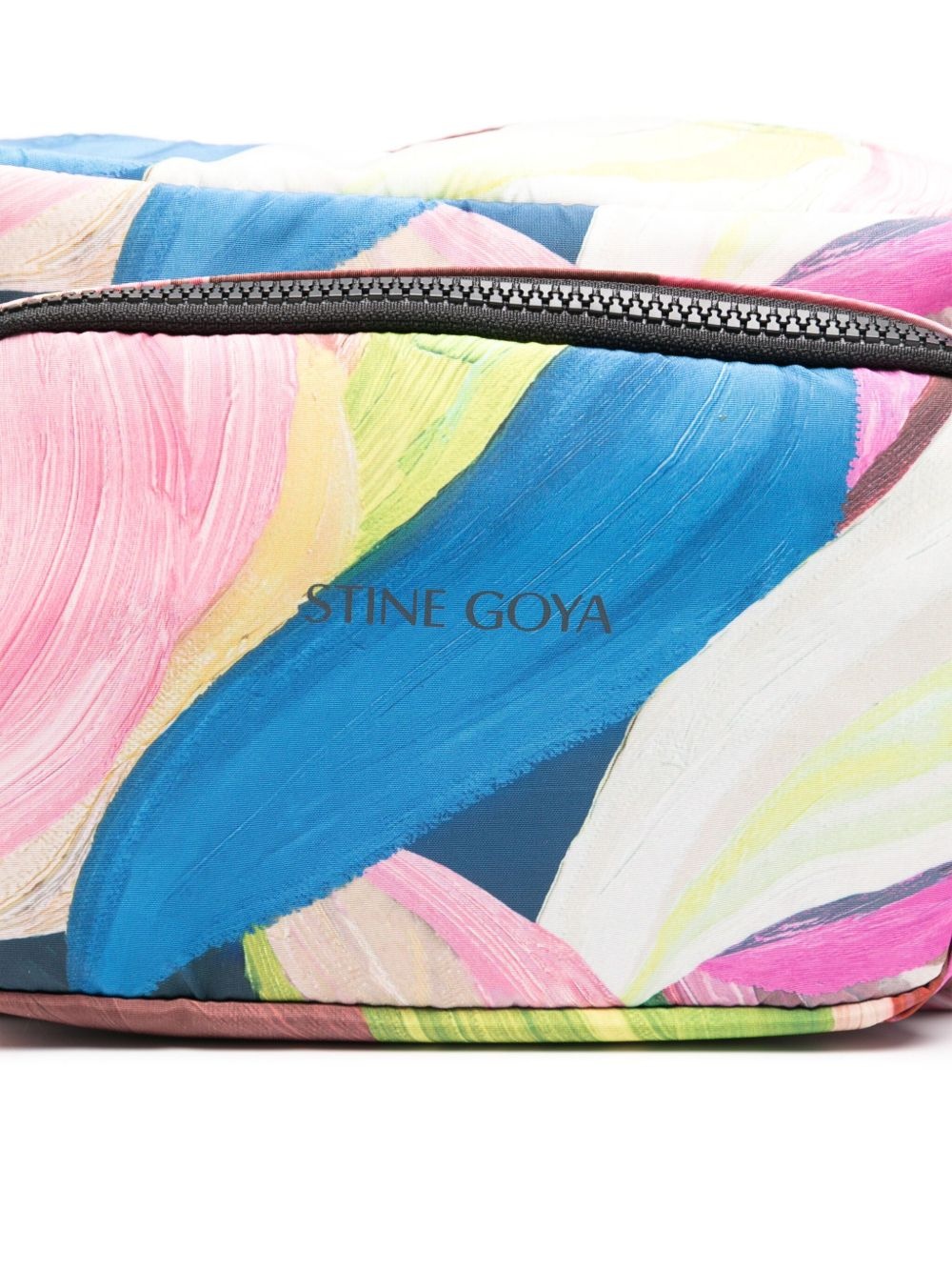 watercolour-print cross body bag - 4