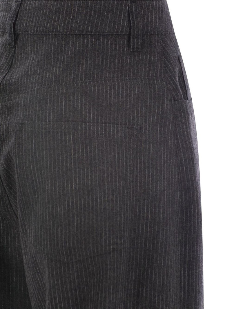 pinstripe-pattern trousers 4