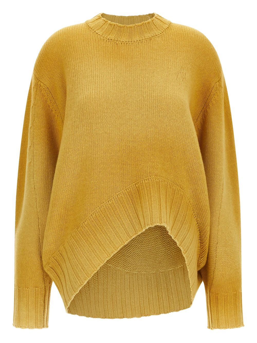 logo-embroidered asymmetrical sweater - 2