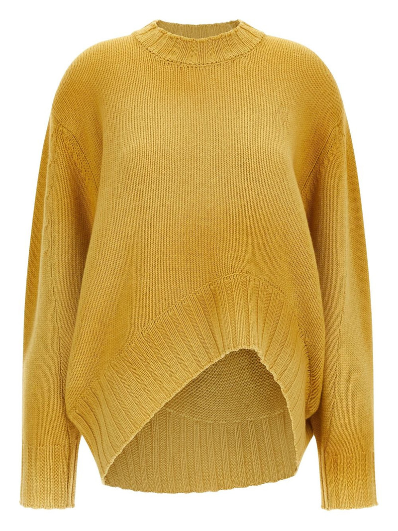THE ATTICO logo-embroidered asymmetrical sweater outlook
