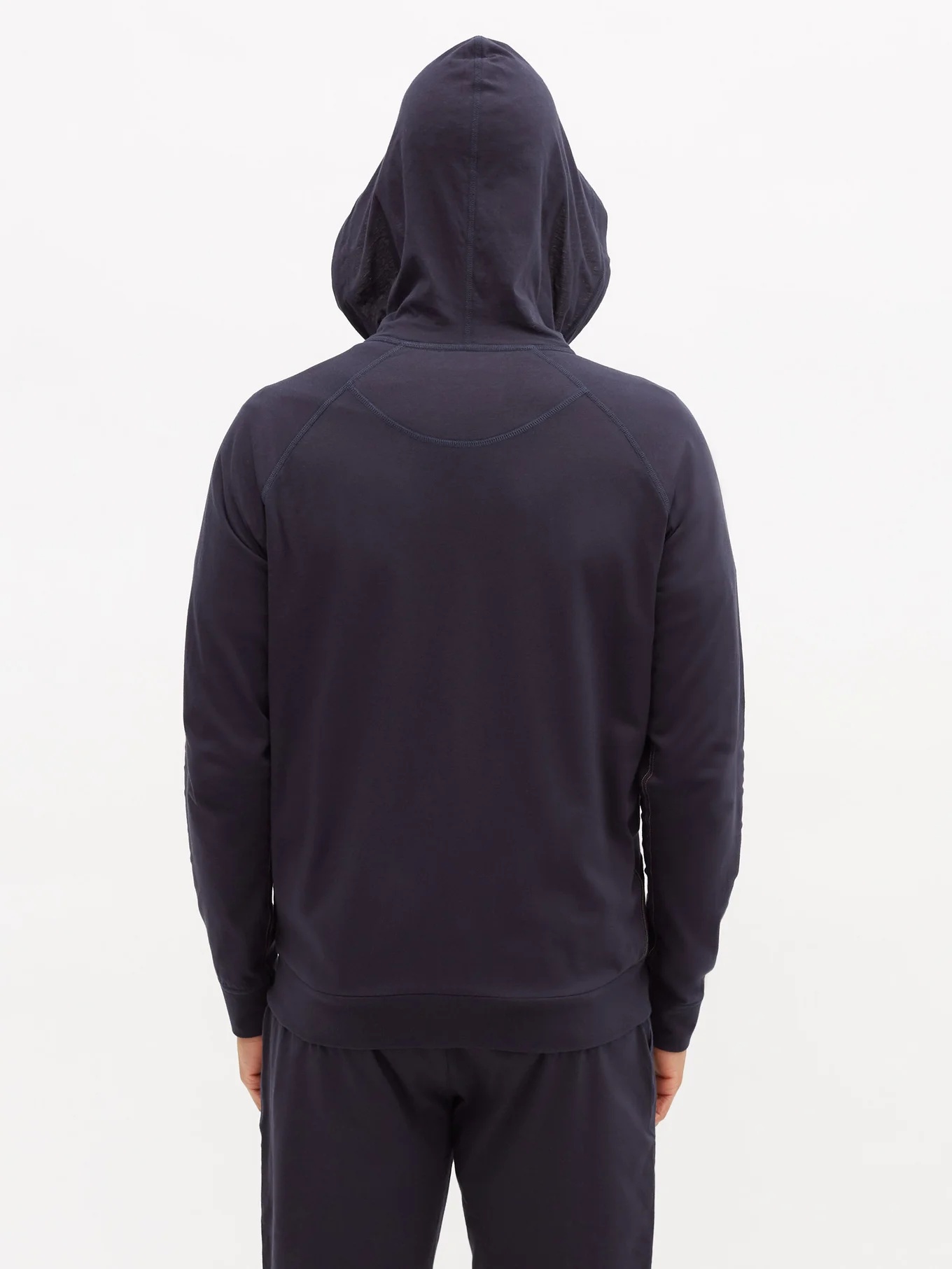 Signature stripe zip-through hooded sweatshirt - 5