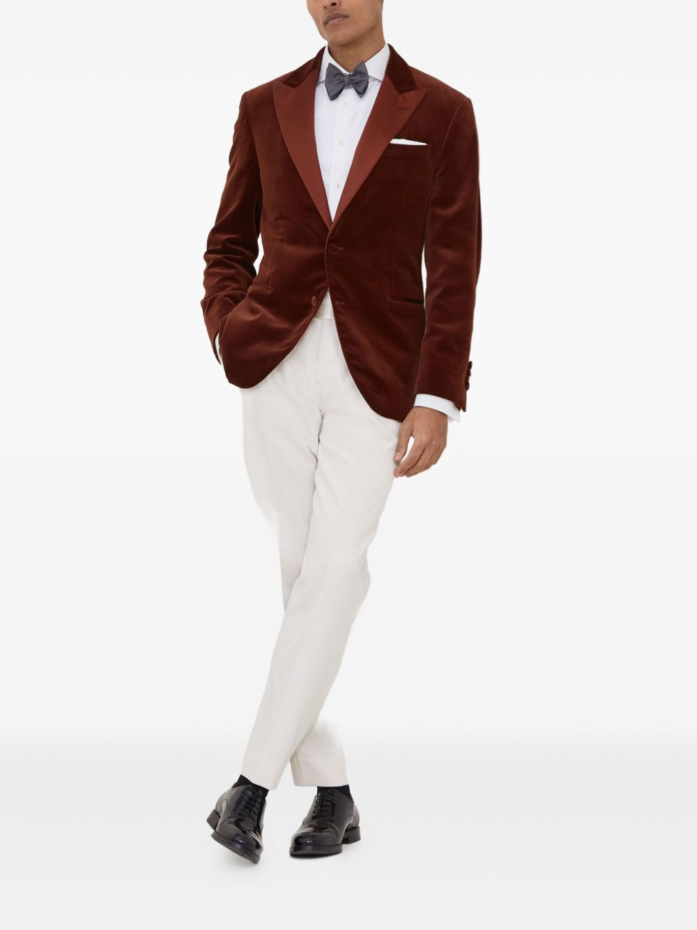 silk-blend blazer - 2