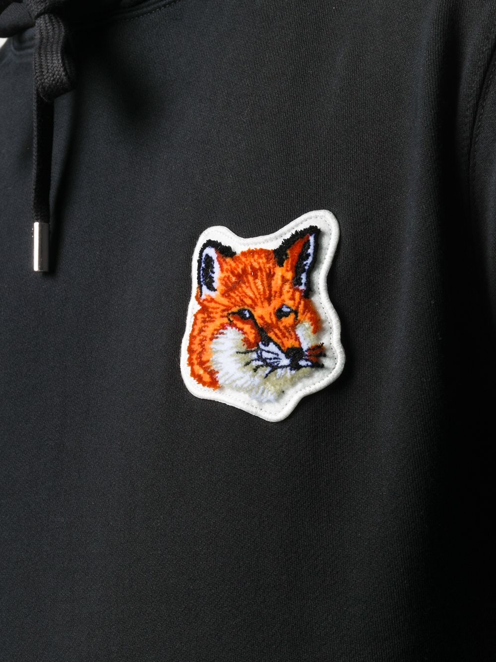 Fox logo-patch hoodie - 5