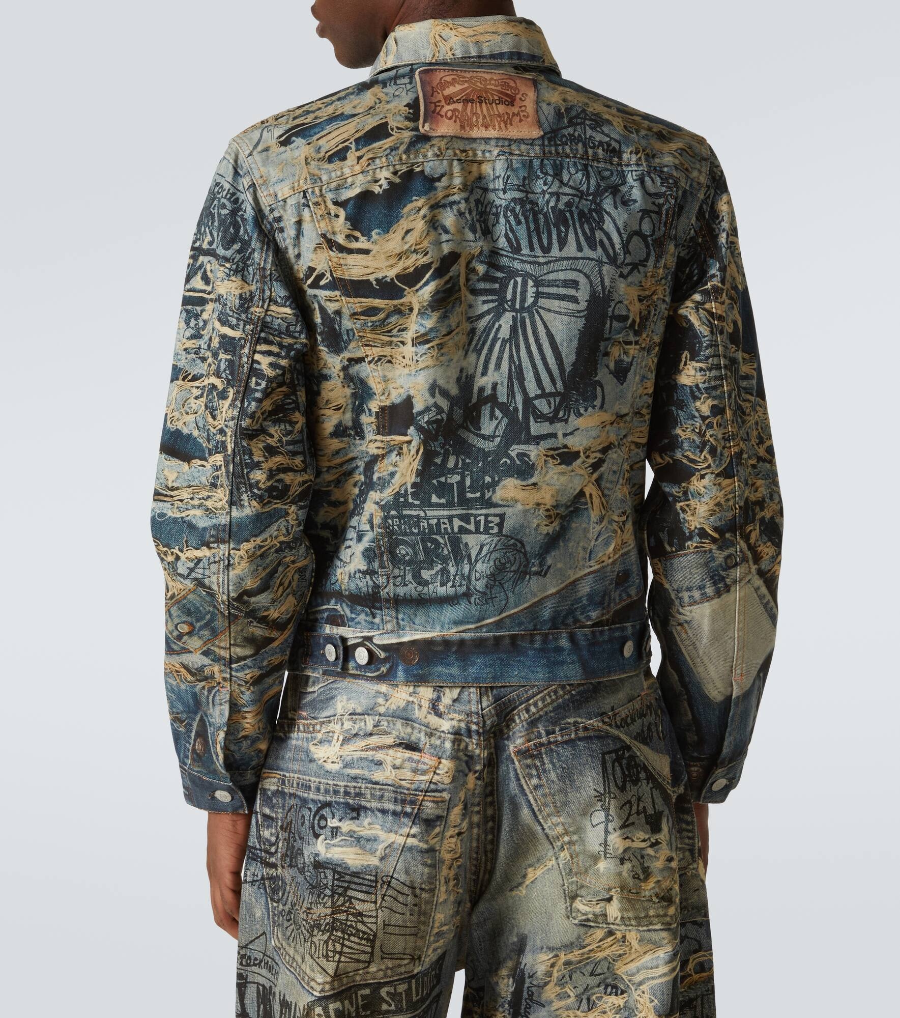 Trompe l'œil denim jacket - 4