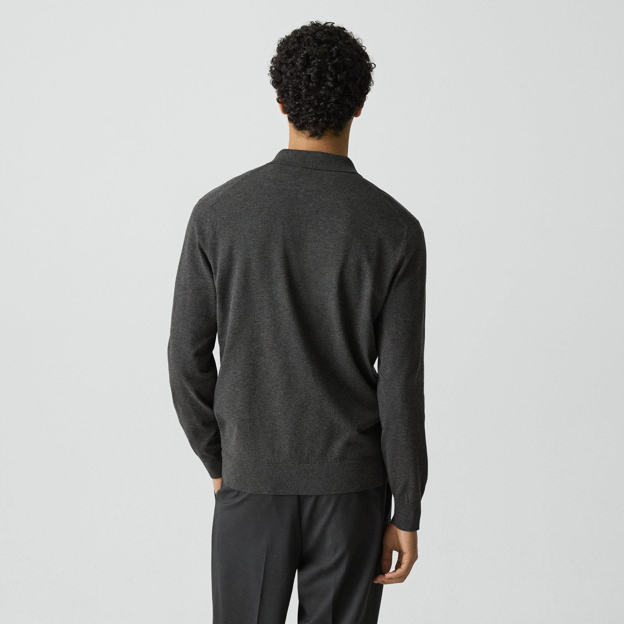 Goris Long-Sleeve Polo Shirt in Light Bilen - 4